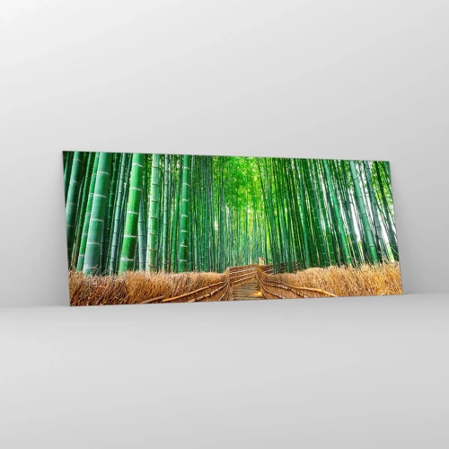 Impression sur verre - Image sur verre - L'essence de la nature asiatique - 100x40 cm