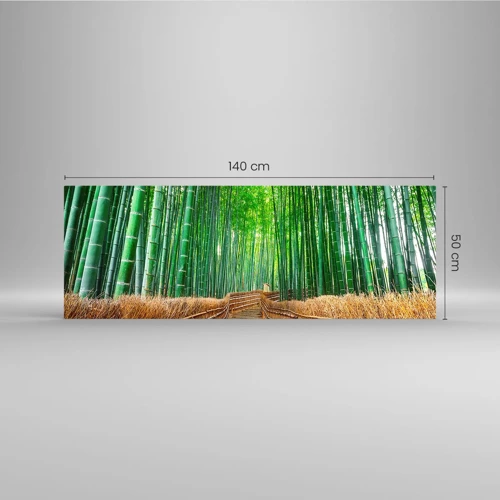 Impression sur verre - Image sur verre - L'essence de la nature asiatique - 140x50 cm