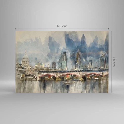 Impression sur verre - Image sur verre - Londres dans toute sa splendeur - 120x80 cm