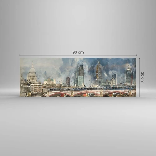 Impression sur verre - Image sur verre - Londres dans toute sa splendeur - 90x30 cm