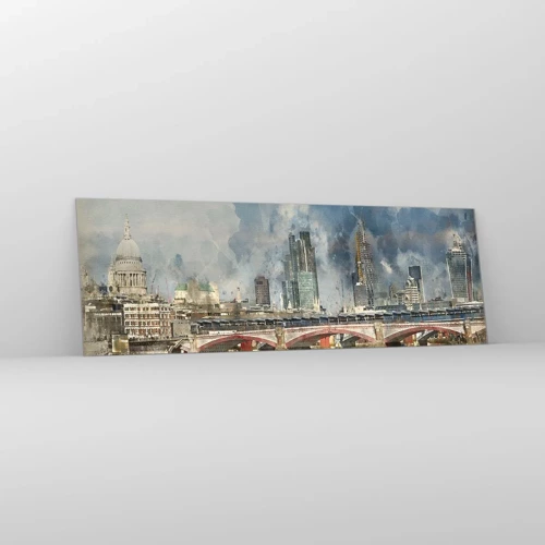 Impression sur verre - Image sur verre - Londres dans toute sa splendeur - 90x30 cm