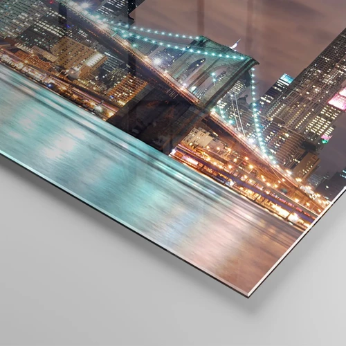 Impression sur verre - Image sur verre - Lumières des grandes villes - 100x70 cm