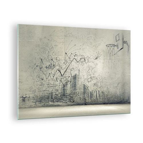 Impression sur verre - Image sur verre - Ma vie fantastique en ville - 70x50 cm