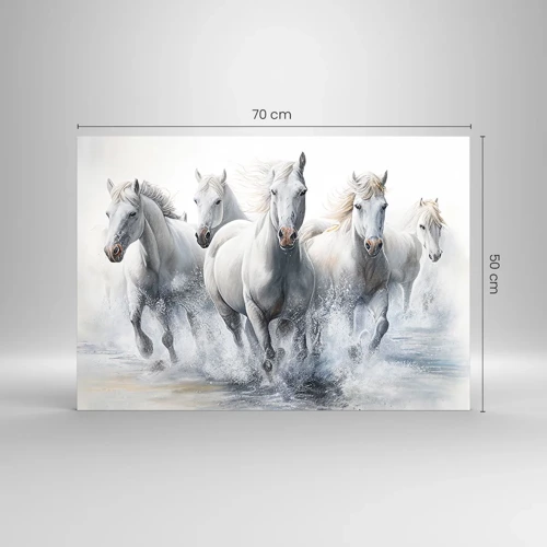 Impression sur verre - Image sur verre - Magie blanche - 70x50 cm