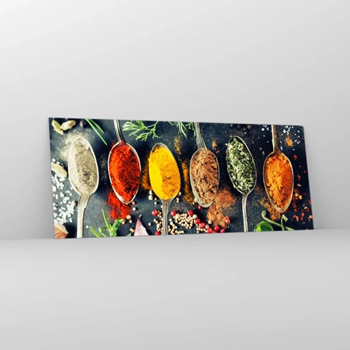 Impression sur verre - Image sur verre - Magie culinaire - 100x40 cm