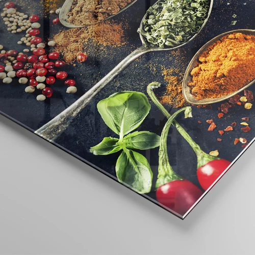 Impression sur verre - Image sur verre - Magie culinaire - 100x40 cm