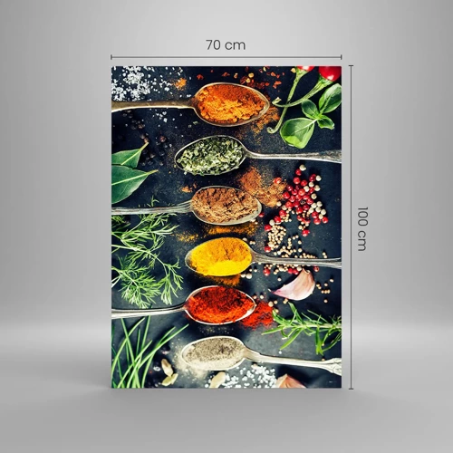 Impression sur verre - Image sur verre - Magie culinaire - 70x100 cm