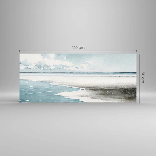 Impression sur verre - Image sur verre - Marée douce - 120x50 cm