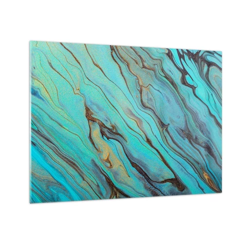 Impression sur verre - Image sur verre - Marée turquoise - 70x50 cm