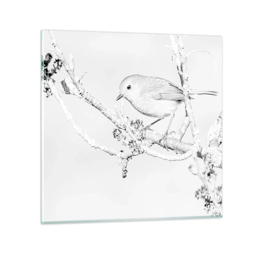 Impression sur verre - Image sur verre - Matin d'hiver - 40x40 cm