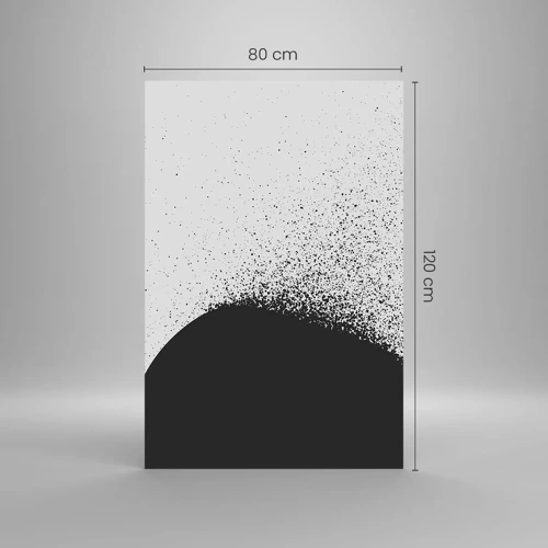 Impression sur verre - Image sur verre - Mouvement des molécules - 80x120 cm