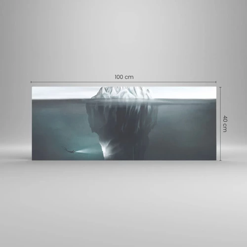 Impression sur verre - Image sur verre - Mystère sous-marin - 100x40 cm