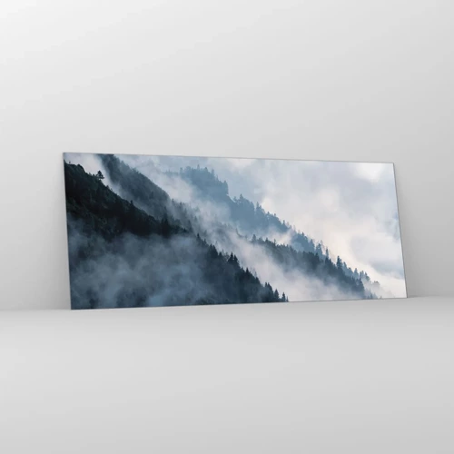 Impression sur verre - Image sur verre - Mysticisme des montagnes - 100x40 cm