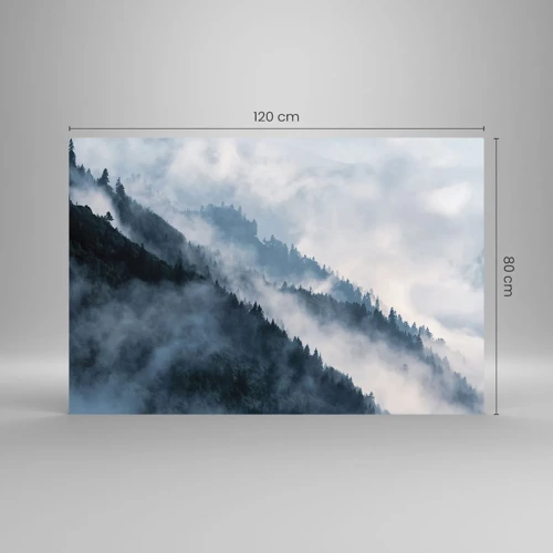 Impression sur verre - Image sur verre - Mysticisme des montagnes - 120x80 cm