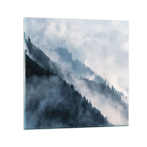 Impression sur verre - Image sur verre - Mysticisme des montagnes - 30x30 cm