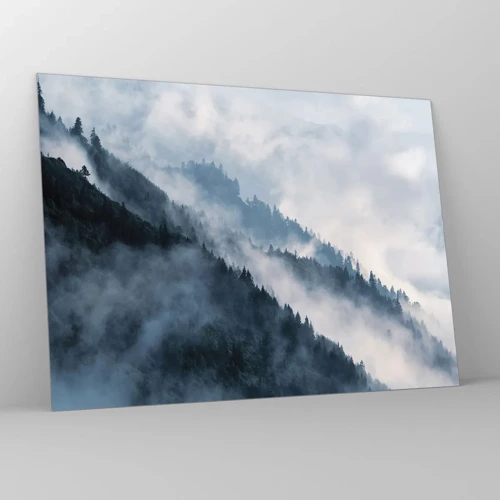 Impression sur verre - Image sur verre - Mysticisme des montagnes - 70x50 cm