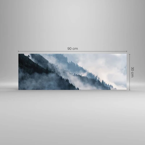 Impression sur verre - Image sur verre - Mysticisme des montagnes - 90x30 cm