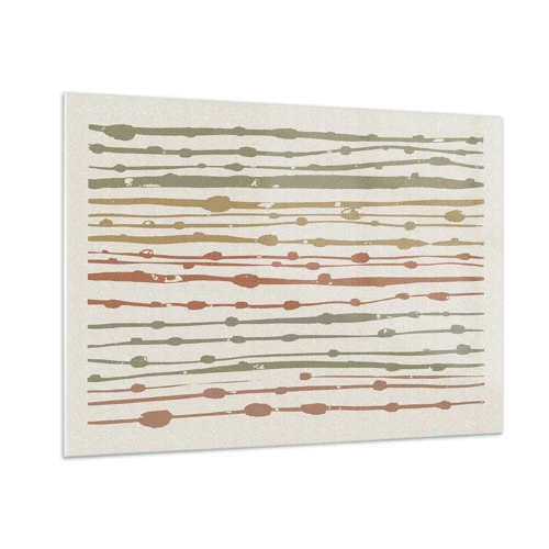 Impression sur verre - Image sur verre - Notation musicale des couleurs - 100x70 cm