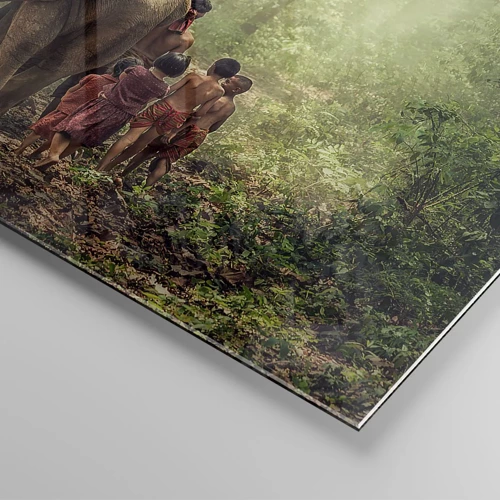 Impression sur verre - Image sur verre - Nouveau livre de la jungle - 70x100 cm