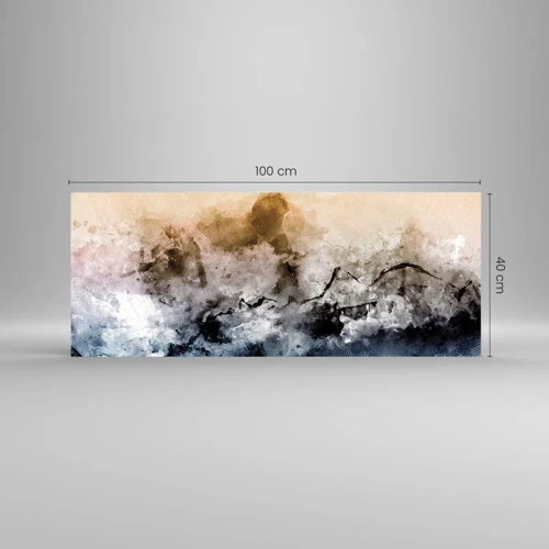 Impression sur verre - Image sur verre - Noyé dans un nuage de brouillard - 100x40 cm