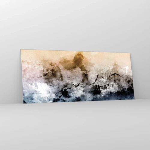 Impression sur verre - Image sur verre - Noyé dans un nuage de brouillard - 120x50 cm