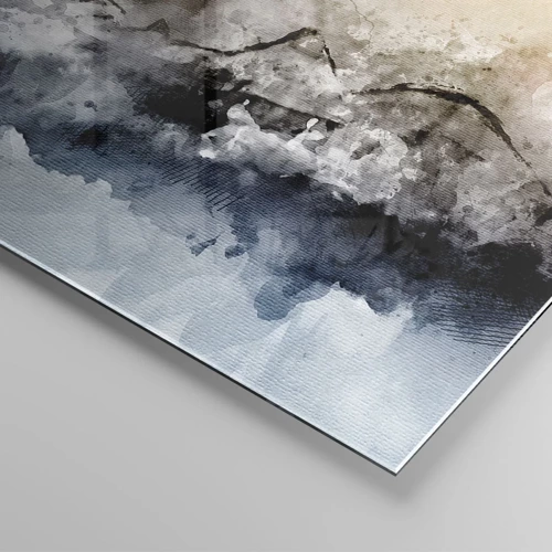 Impression sur verre - Image sur verre - Noyé dans un nuage de brouillard - 160x50 cm