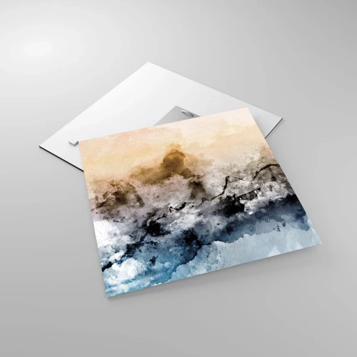 Impression sur verre - Image sur verre - Noyé dans un nuage de brouillard - 40x40 cm