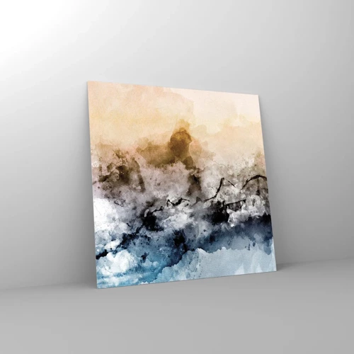 Impression sur verre - Image sur verre - Noyé dans un nuage de brouillard - 40x40 cm