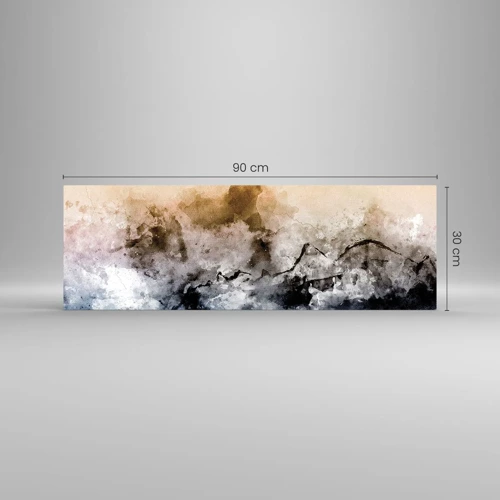 Impression sur verre - Image sur verre - Noyé dans un nuage de brouillard - 90x30 cm