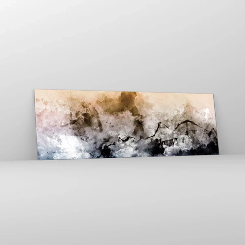 Impression sur verre - Image sur verre - Noyé dans un nuage de brouillard - 90x30 cm