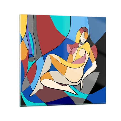 Impression sur verre - Image sur verre - Nu cubiste - 70x70 cm