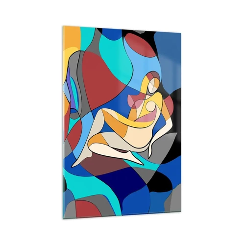 Impression sur verre - Image sur verre - Nu cubiste - 80x120 cm