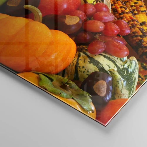 Impression sur verre - Image sur verre - Panier de récolte - 40x40 cm
