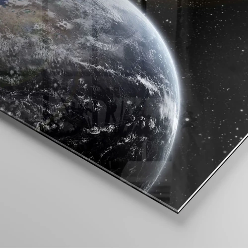 Impression sur verre - Image sur verre - Paysage cosmique - lever de soleil - 100x70 cm