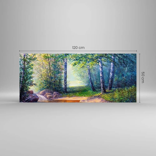 Impression sur verre - Image sur verre - Paysage idyllique - 120x50 cm