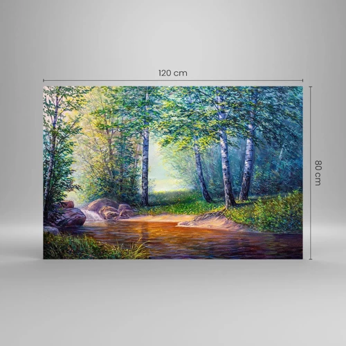 Impression sur verre - Image sur verre - Paysage idyllique - 120x80 cm