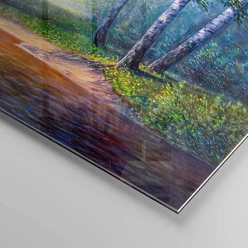 Impression sur verre - Image sur verre - Paysage idyllique - 70x70 cm