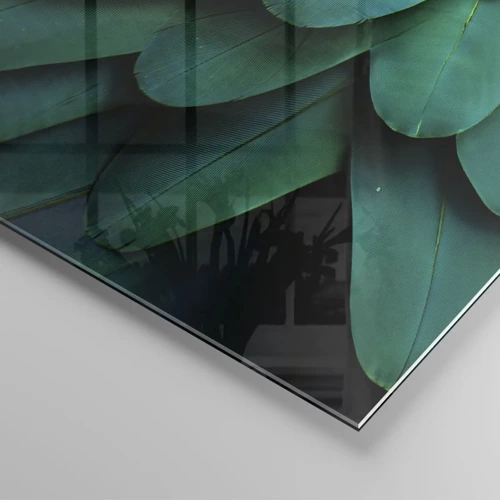 Impression sur verre - Image sur verre - Perfection de la nature du perroquet - 90x30 cm