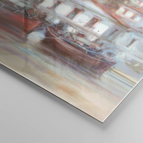 Impression sur verre - Image sur verre - Petite ville heureuse - 120x80 cm