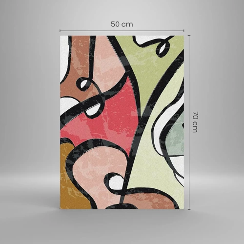 Impression sur verre - Image sur verre - Pirouettes parmi les couleurs - 50x70 cm