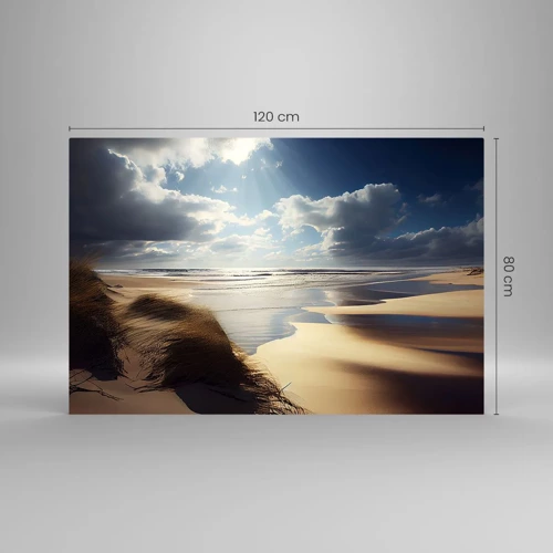 Impression sur verre - Image sur verre - Plage, plage sauvage - 120x80 cm