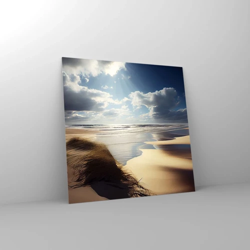 Impression sur verre - Image sur verre - Plage, plage sauvage - 60x60 cm