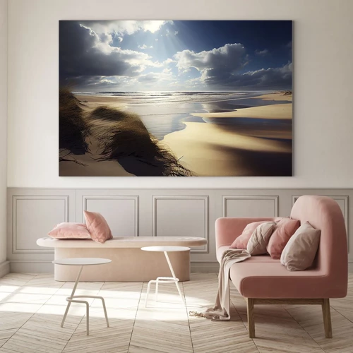 Impression sur verre - Image sur verre - Plage, plage sauvage - 70x50 cm