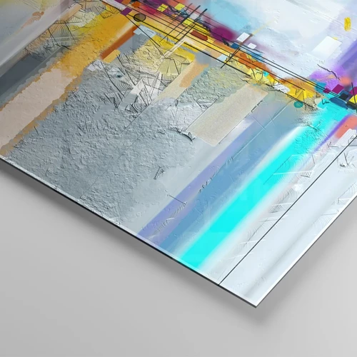 Impression sur verre - Image sur verre - Pont de joie sur le fleuve de la vie - 120x80 cm