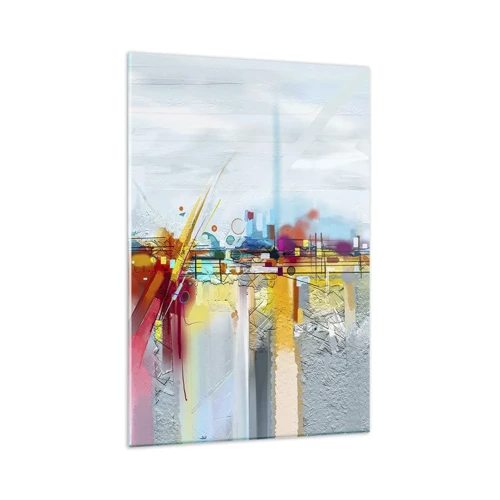 Impression sur verre - Image sur verre - Pont de joie sur le fleuve de la vie - 80x120 cm