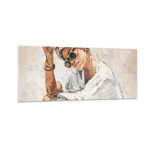 Impression sur verre - Image sur verre - Portrait en plein soleil - 100x40 cm