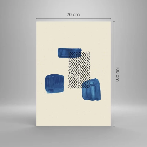Impression sur verre - Image sur verre - Quatuor abstrait - 70x100 cm