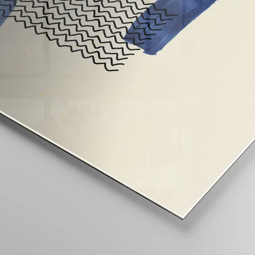 Impression sur verre - Image sur verre - Quatuor abstrait - 80x120 cm