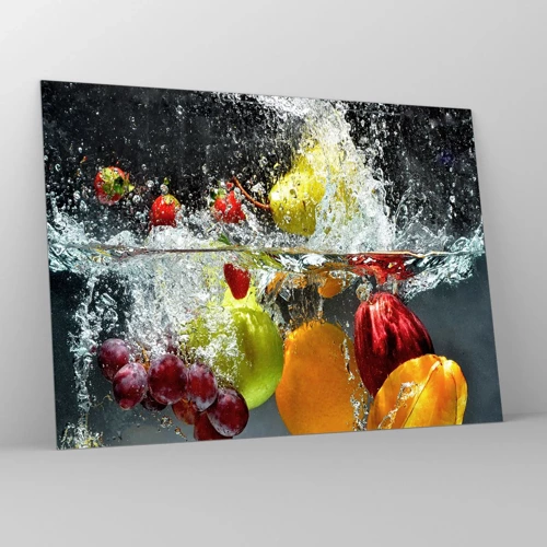 Impression sur verre - Image sur verre - Rafraîchissement fruité - 70x50 cm