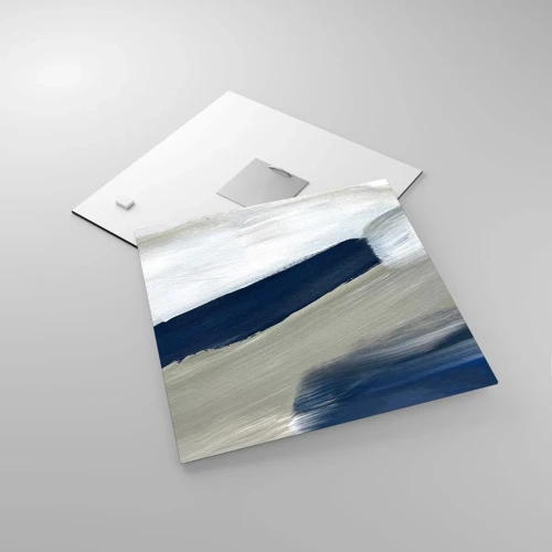 Impression sur verre - Image sur verre - Rencontre avec la blancheur - 30x30 cm